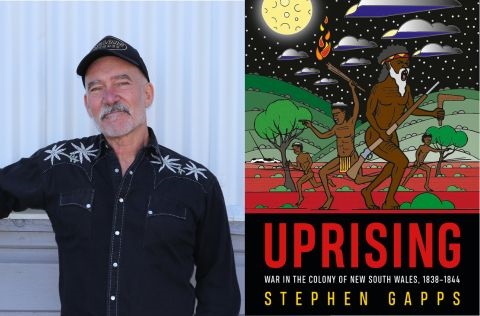 Stephen Gapps and bookcover, Uprising