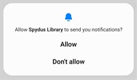 Allow notifications screenhshot