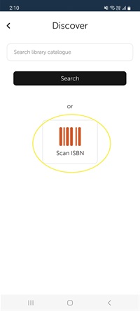 ISBN search screenshot
